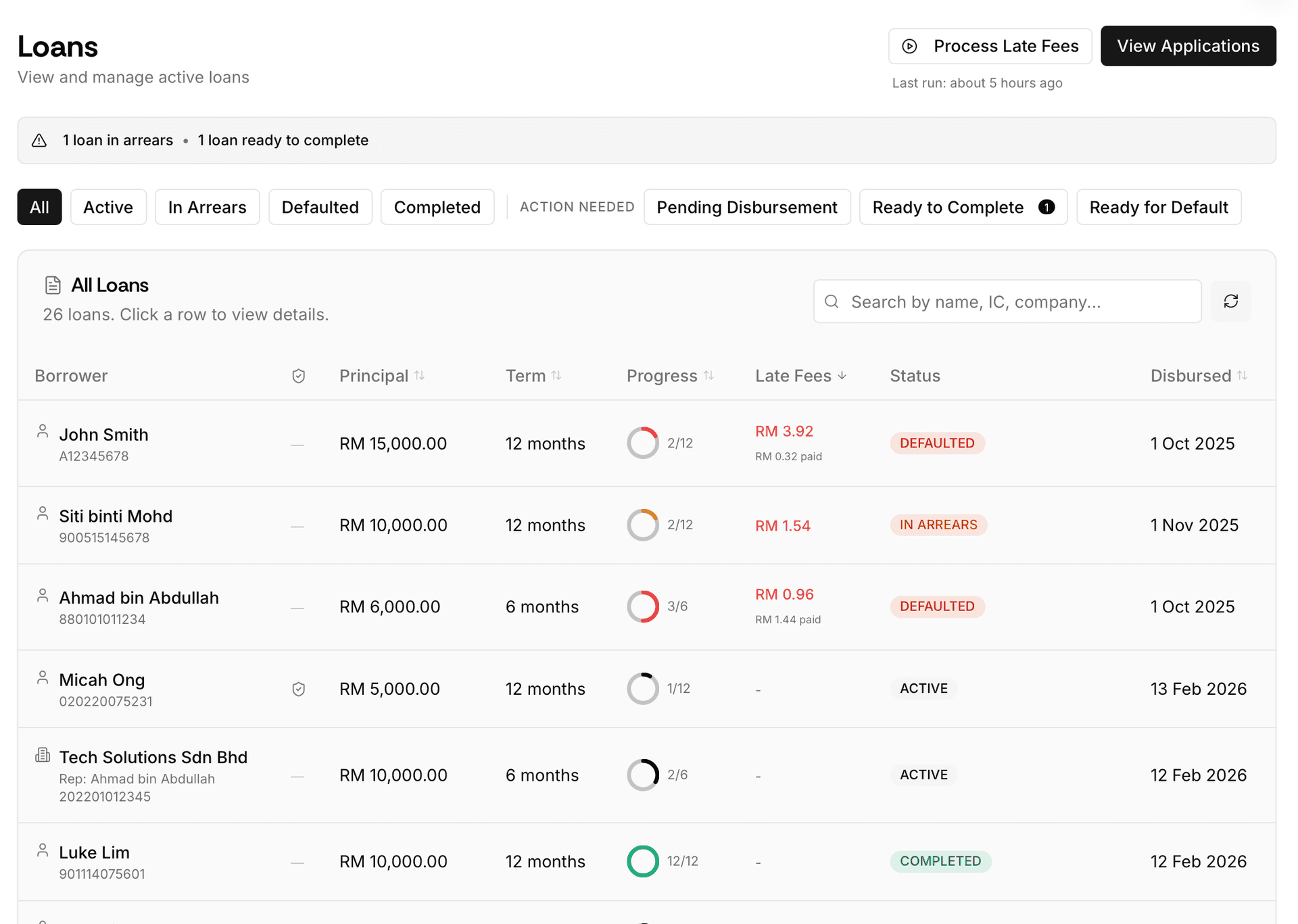 Automated Late Fees, Arrears & Default Management